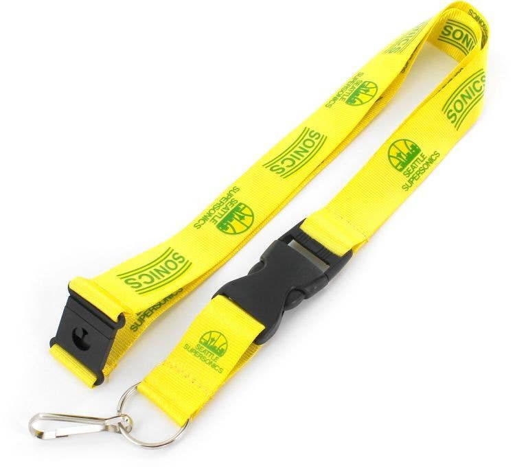 NBA Seattle SuperSonics Hardwood Classic Lanyard Keychain ID Holder NBA Fan Accessory