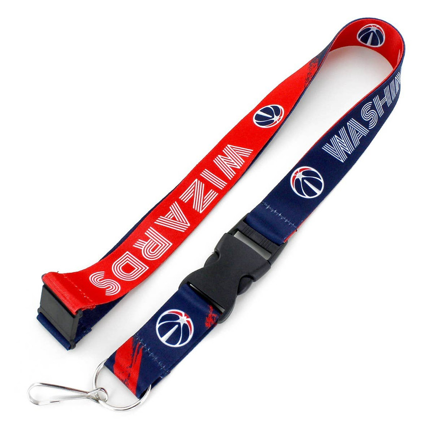 NBA Washington Wizards Crossfade Lanyard Keychain ID Holder NBA Fan Accessory