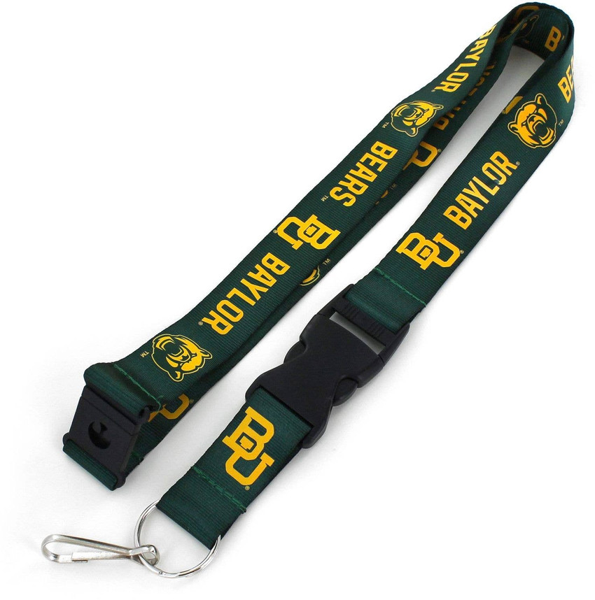 NCAA Baylor Bears Team Lanyard Keychain ID Holder NCAA Fan Accessory, Green