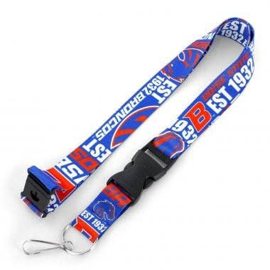 NCAA Boise State Broncos Dynamic Lanyard Keychain ID Holder NCAA Fan Accessory