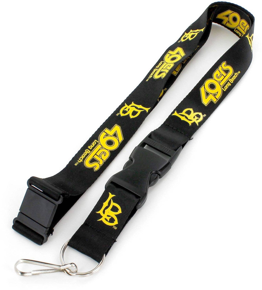 NCAA CSU Long Beach Team Lanyard Keychain ID Holder NCAA Fan Accessory, Black