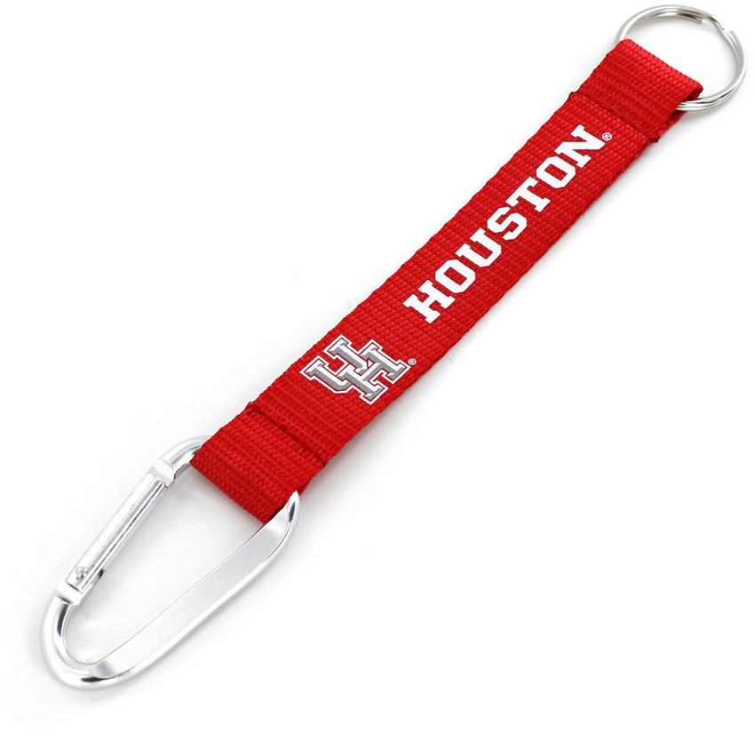 NCAA Houston Cougars Carabiner Lanyard Keychain ID Holder NCAA Fan Accessory Keychain