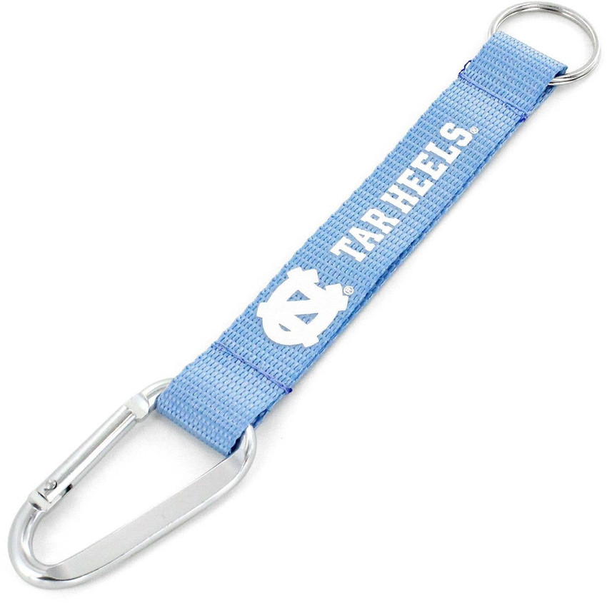 NCAA North Carolina Tar Heels Carabiner Lanyard Keychain ID Holder NCAA Fan Accessory Keychain