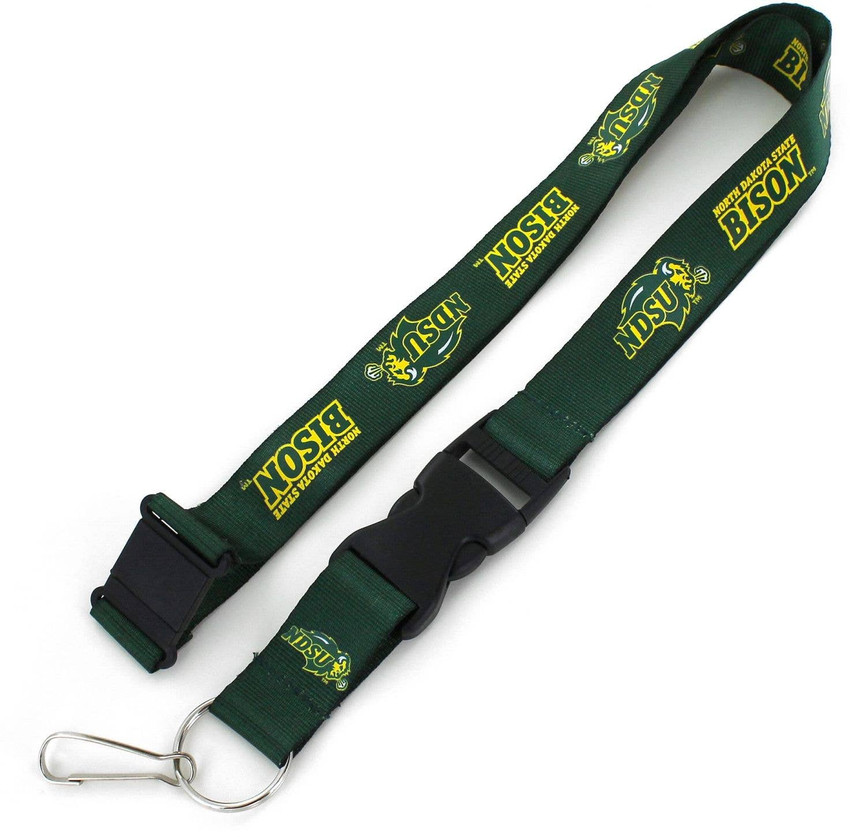 NCAA North Dakota State Bison Team Lanyard Keychain ID Holder NCAA Fan Accessory, Green