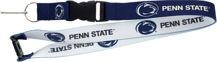 NCAA Penn State Nittany Lions Reversible Lanyard Keychain ID Holder NCAA Fan Accessory