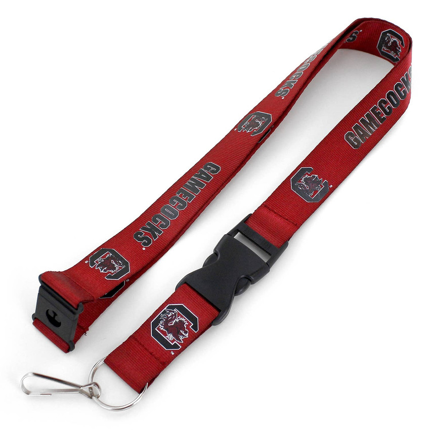 NCAA South Carolina Gamecocks Team Lanyard Keychain ID Holder NCAA Fan Accessory