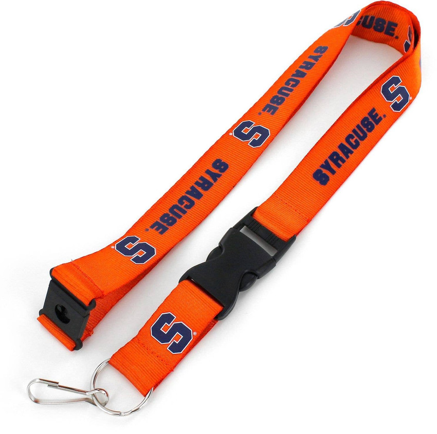 NCAA Syracuse Orange Team Lanyard Keychain ID Holder NCAA Fan Accessory, Orange