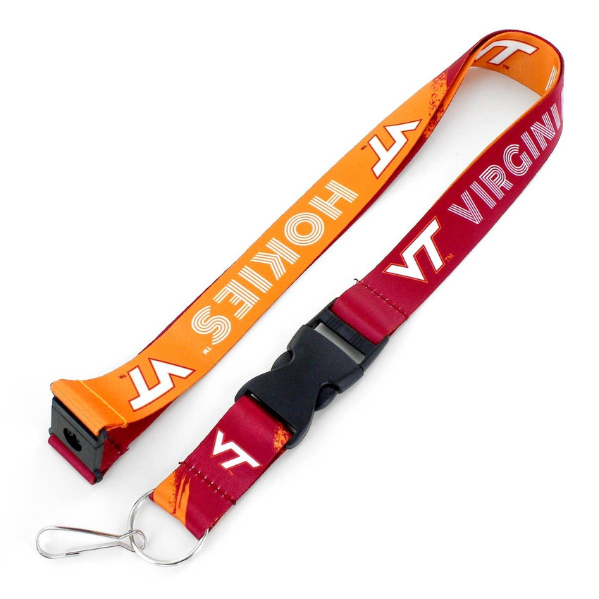 NCAA Virginia Tech Hokies Crossfade Lanyard Keychain ID Holder NCAA Fan Accessory
