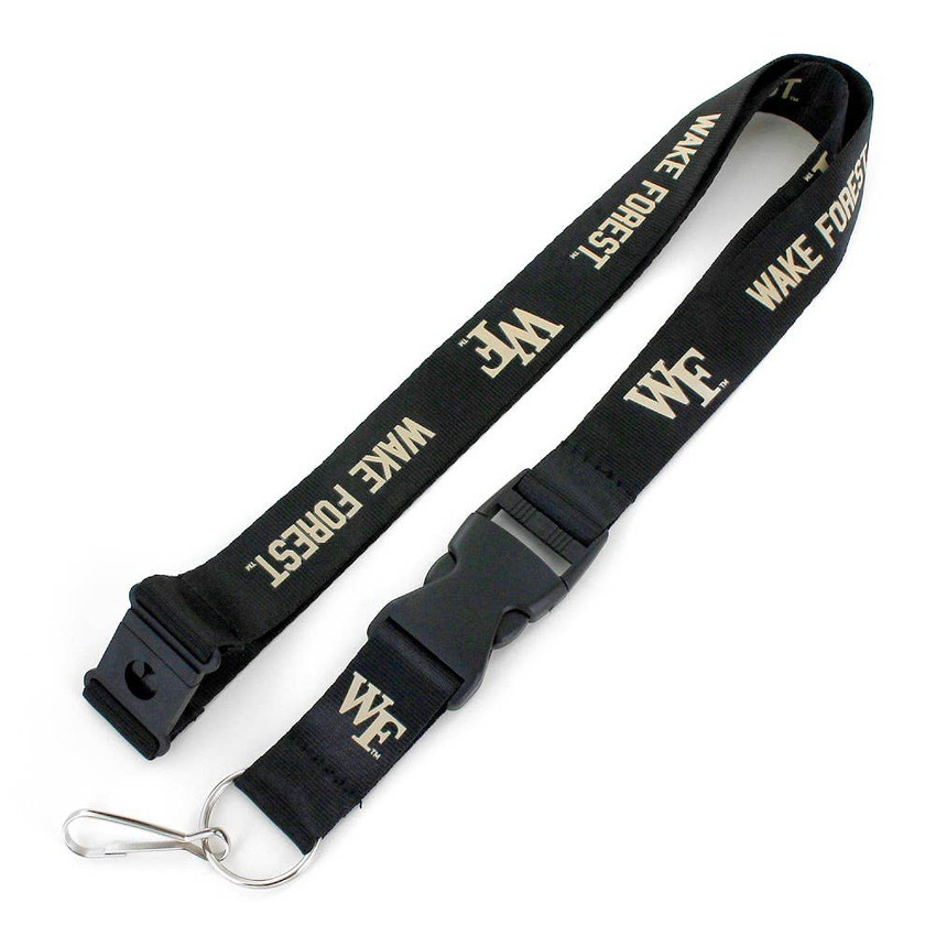 NCAA Wake Forest Demon Deacons Team Lanyard Keychain ID Holder NCAA Fan Accessory