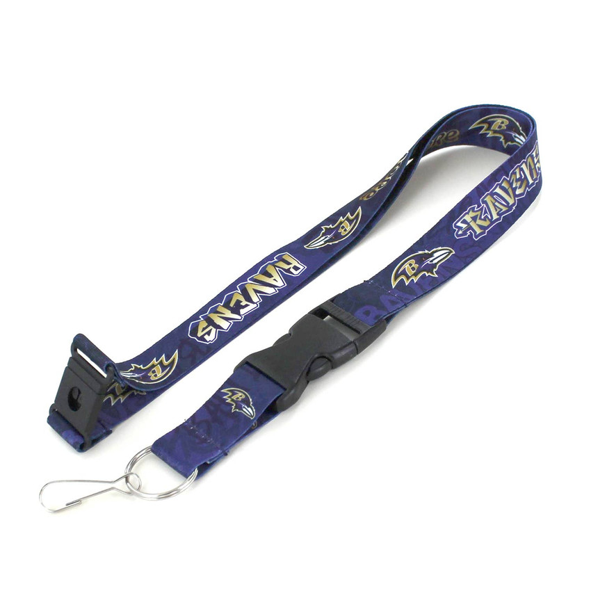 NFL Baltimore Ravens Graffiti Lanyard Keychain ID Holder NFL Fan Accessory