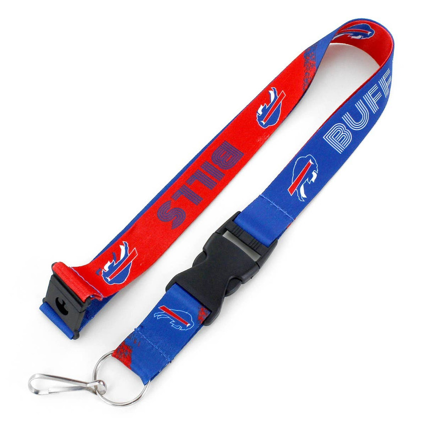 NFL Buffalo Bills Crossfade Lanyard Keychain ID Holder NFL Fan Accessory