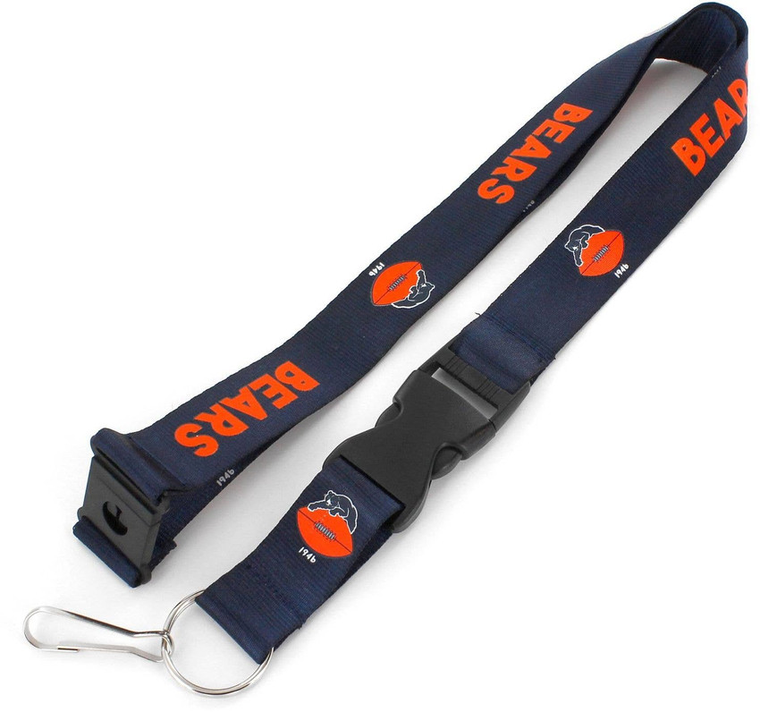 NFL Chicago Bears Throwback Lanyard Keychain ID Holder NFL Fan Accessory