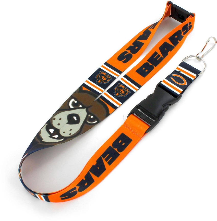 NFL Chicago Bears Mascot Lanyard Keychain ID Holder NFL Fan Accessory