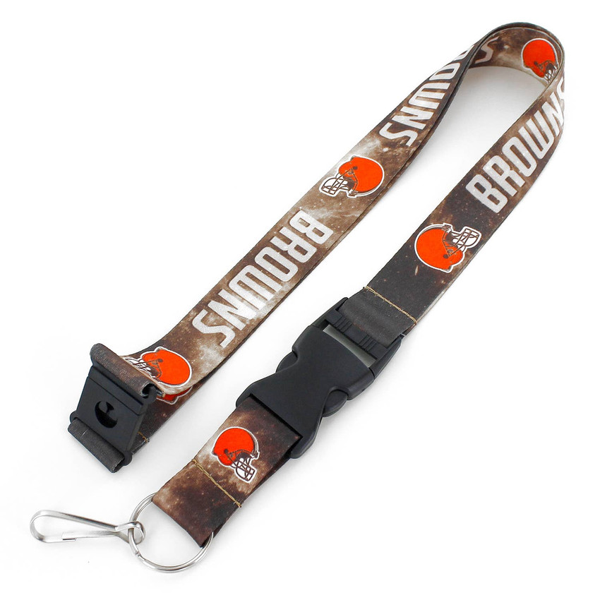 NFL Cleveland Browns Galaxy Lanyard Keychain ID Holder NFL Fan Accessory