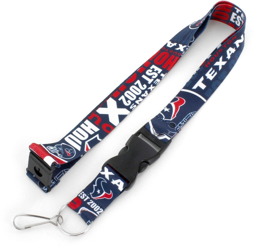 NFL Houston Texans Dynamic Lanyard Keychain ID Holder NFL Fan Accessory