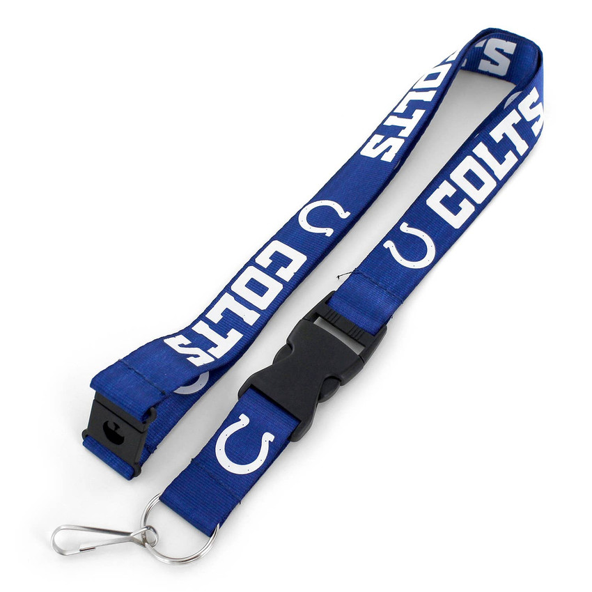 NFL Indianapolis Colts Team Lanyard Keychain ID Holder NFL Fan Accessory, Blue