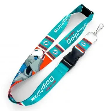 NFL Miami Dolphins Mascot Lanyard Keychain ID Holder NFL Fan Accessory