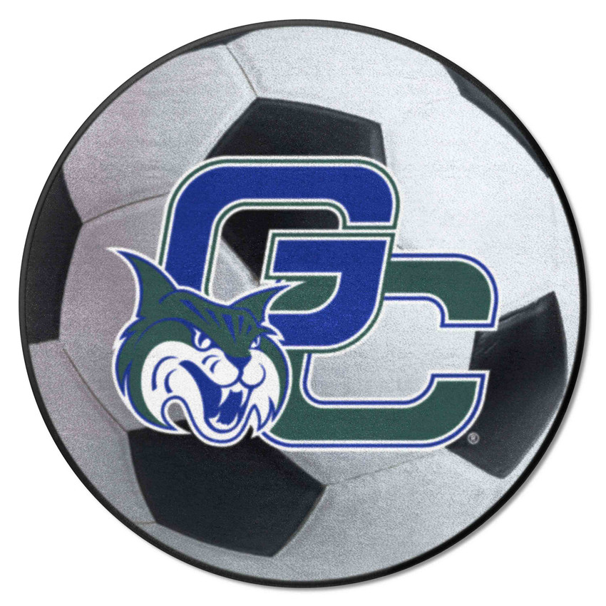 Georgia College Bobcats Soccer Ball Rug - 27in. Diameter