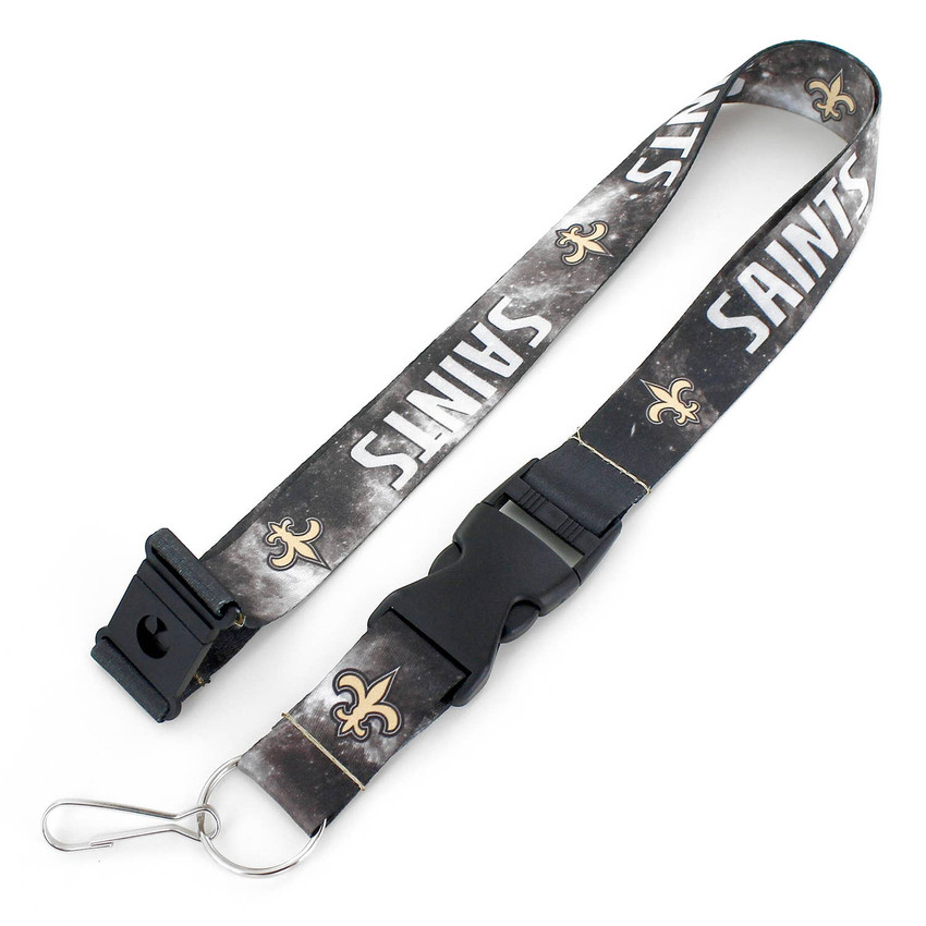 NFL New Orleans Saints Galaxy Lanyard Keychain ID Holder NFL Fan Accessory