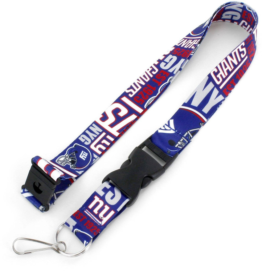 NFL New York Giants Dynamic Lanyard Keychain ID Holder NFL Fan Accessory