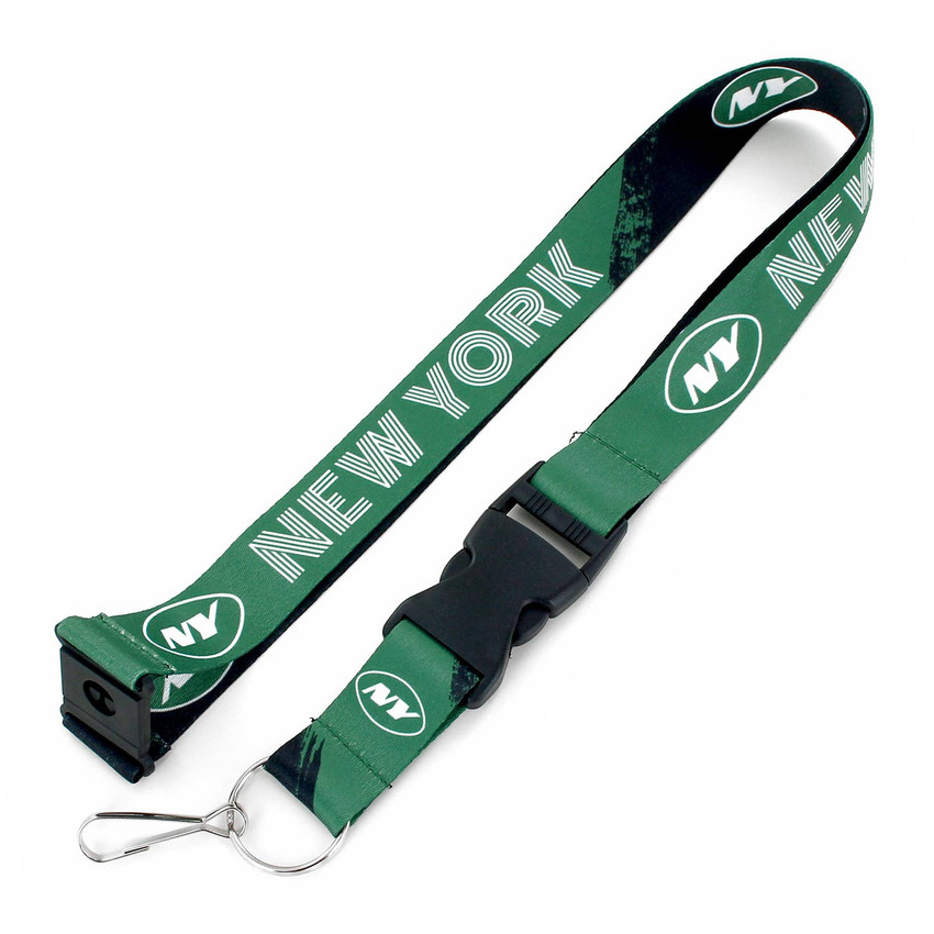 NFL New York Jets Crossfade Lanyard Keychain ID Holder NFL Fan Accessory