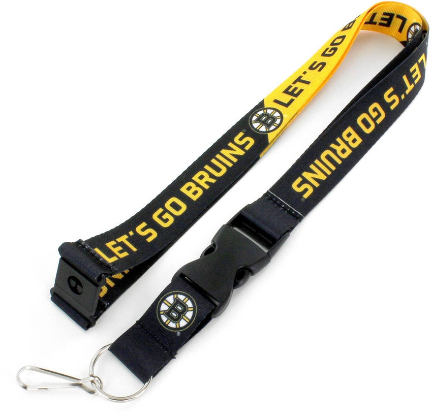 NHL Boston Bruins Slogan Lanyard Keychain ID Holder NHL Fan Accessory