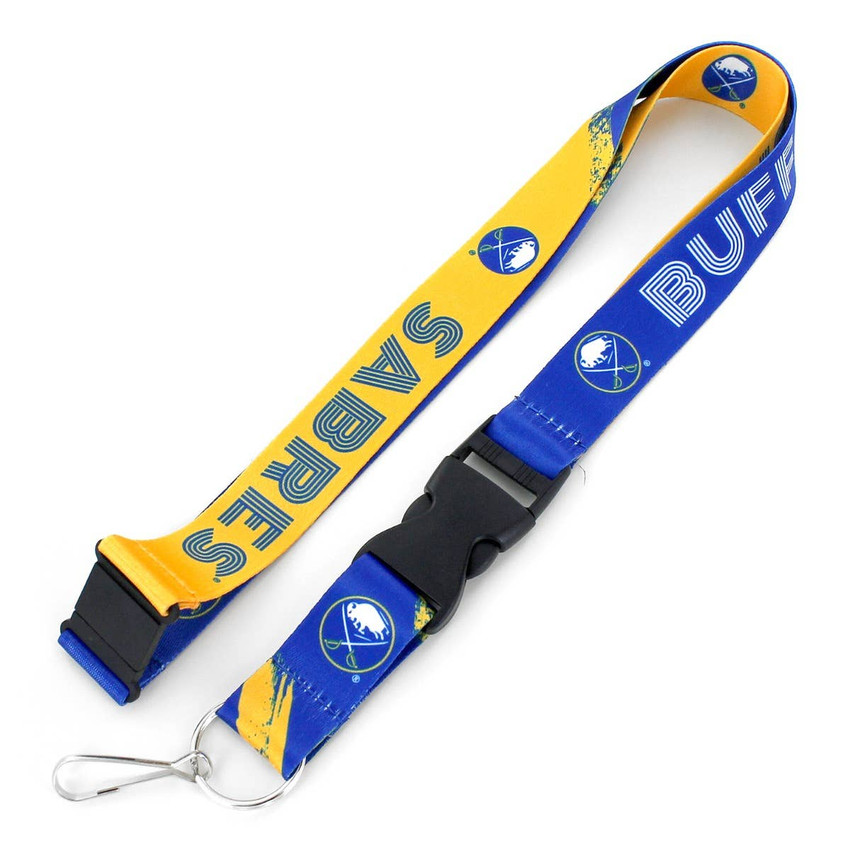 NHL Buffalo Sabres Crossfade Lanyard Keychain ID Holder NHL Fan Accessory