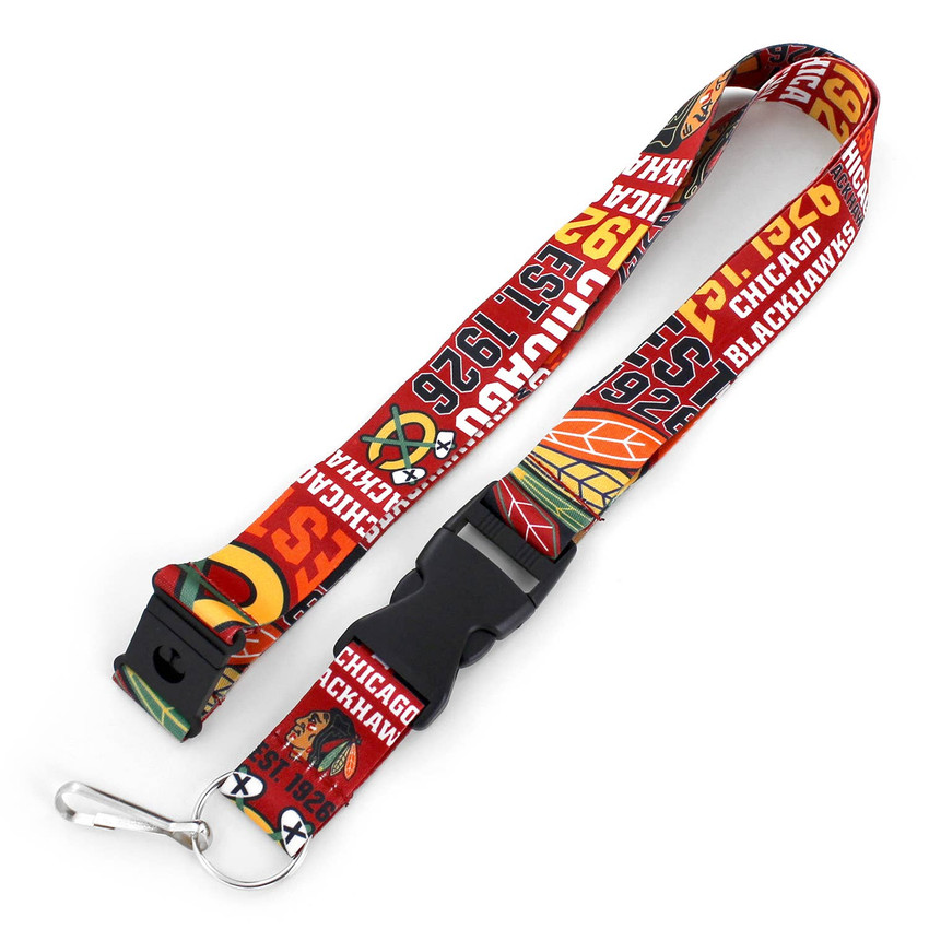 NHL Chicago Blackhawks Dynamic Lanyard Keychain ID Holder NHL Fan Accessory