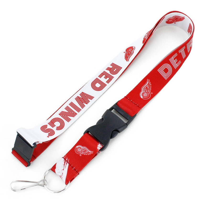 NHL Detroit Red Wings Crossfade Lanyard Keychain ID Holder NHL Fan Accessory