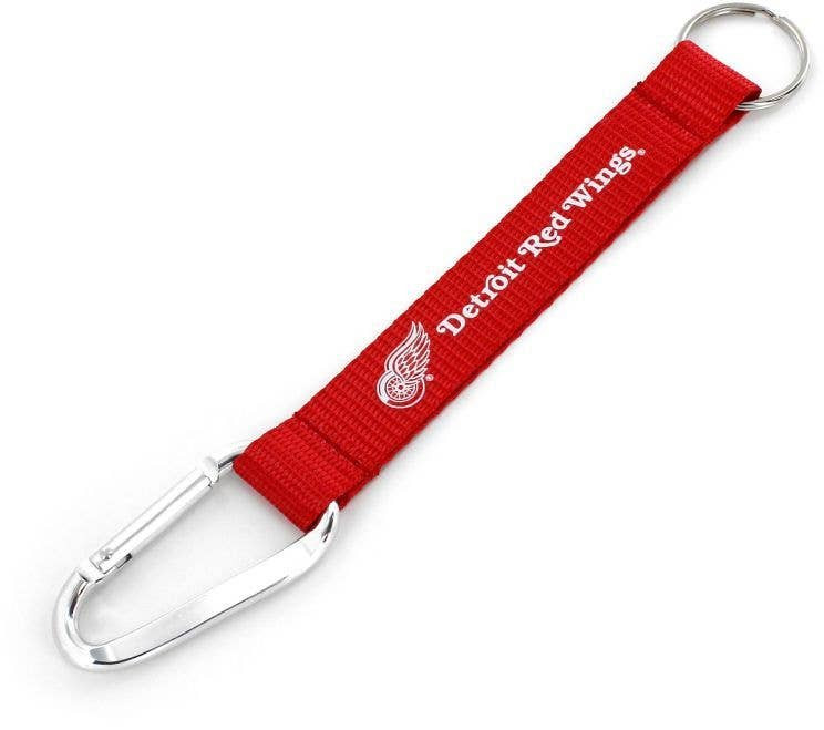NHL Detroit Red Wings Carabiner Lanyard Keychain ID Holder NHL Fan Accessory Keychain