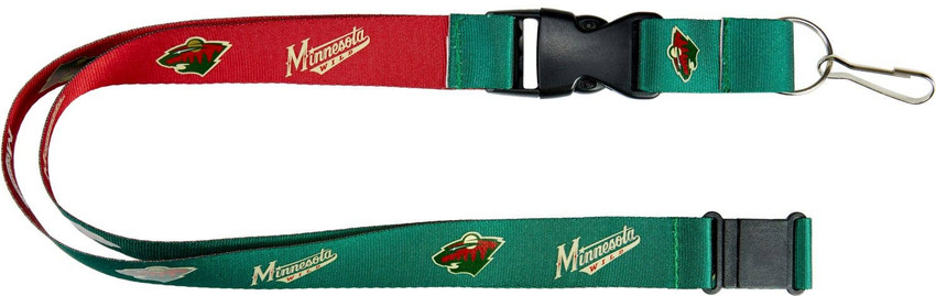 NHL Minnesota Wild Reversible Lanyard Keychain ID Holder NHL Fan Accessory