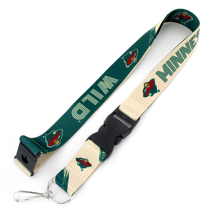 NHL Minnesota Wild Crossfade Lanyard Keychain ID Holder NHL Fan Accessory