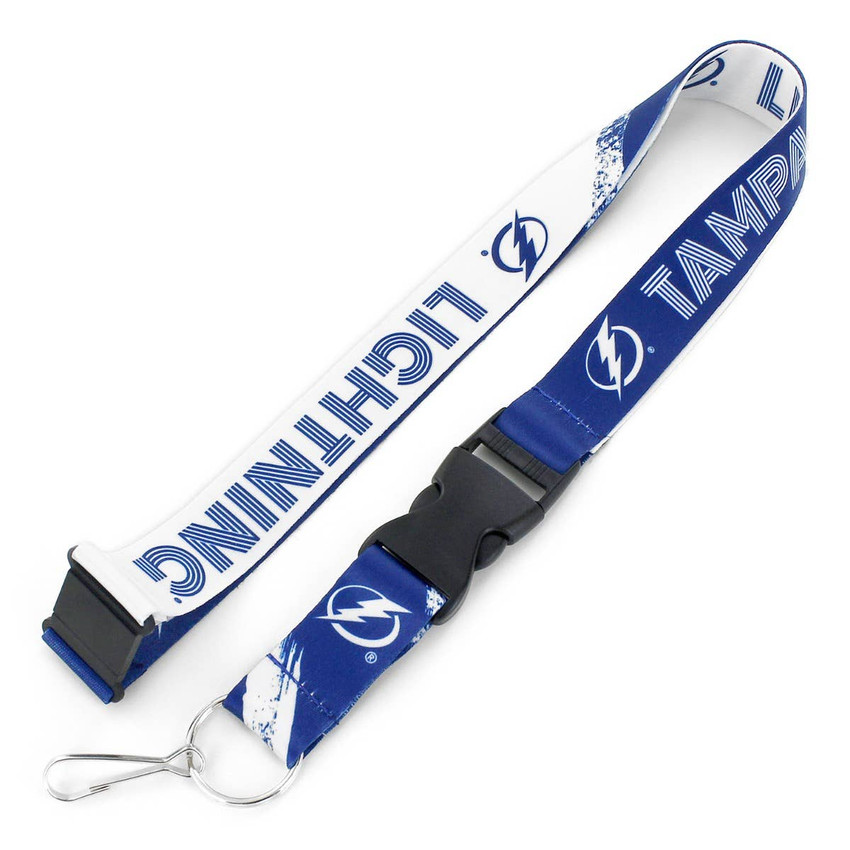 NHL Tampa Bay Lightning Crossfade Lanyard Keychain ID Holder NHL Fan Accessory