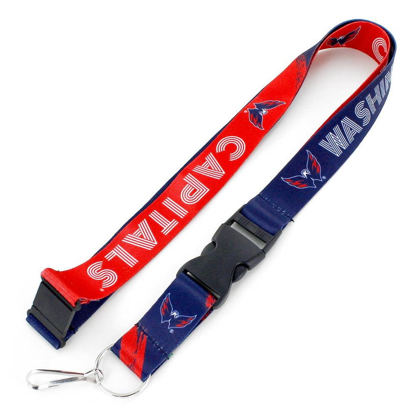 NHL Washington Capitals Crossfade Lanyard Keychain ID Holder NHL Fan Accessory