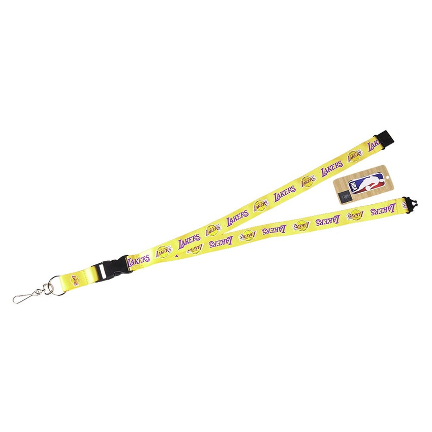 Los Angeles Lakers Lanyard Keychain ID Holder NBA Fan Accessory Team Gold Color
