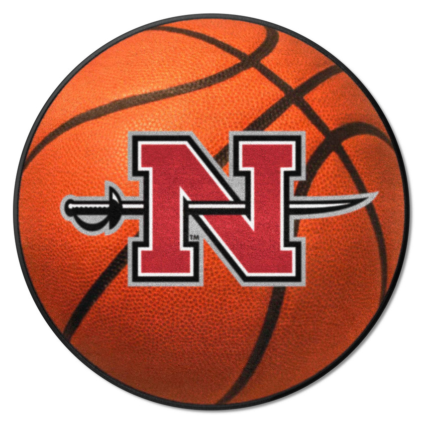Nicholls State Colonels Basketball Rug - 27in. Diameter