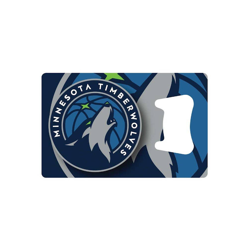 NBA Minnesota Timberwolves Credit Card Bottle Opener Magnet