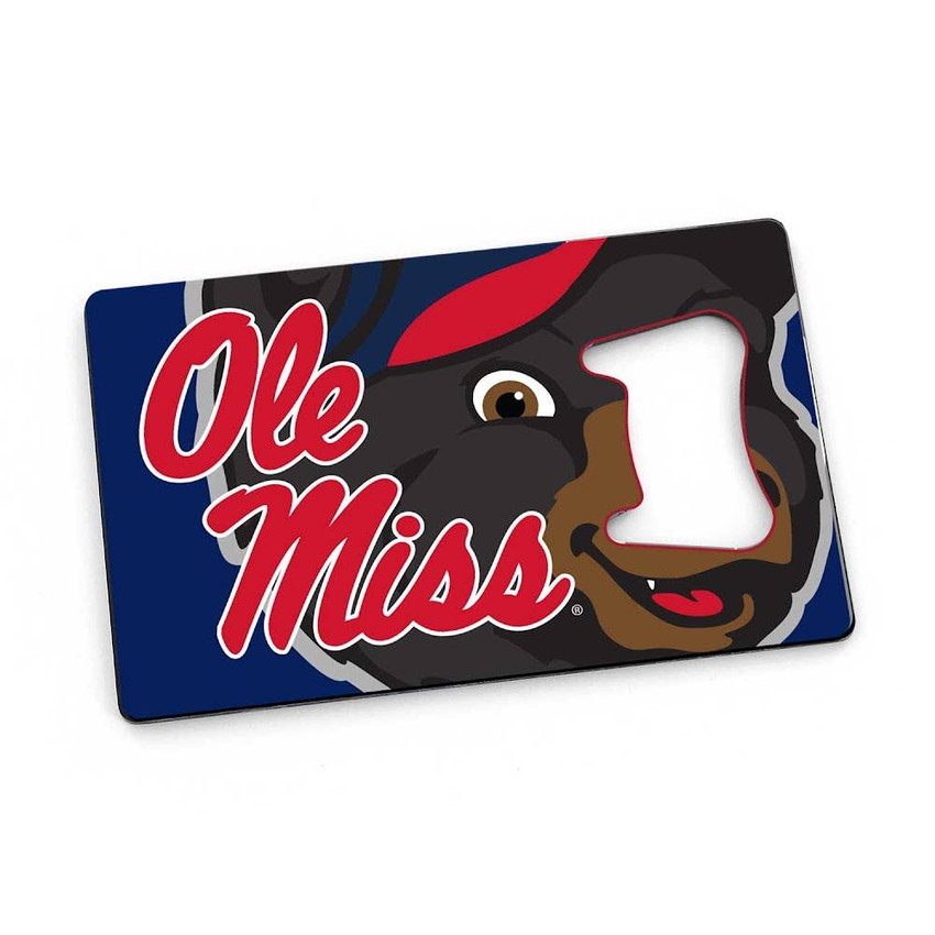 NCAA Mississippi Ole Miss Rebels Card Bottle Opener Magnet