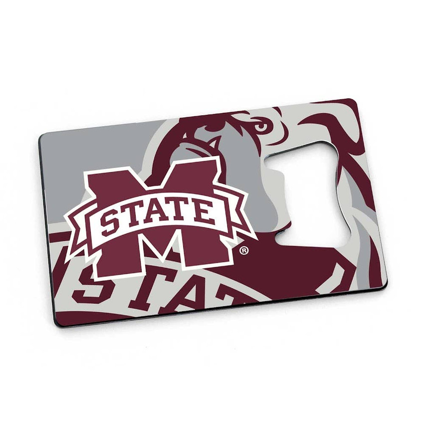 NCAA Mississippi State Bulldogs Card Bottle Opener Magnet
