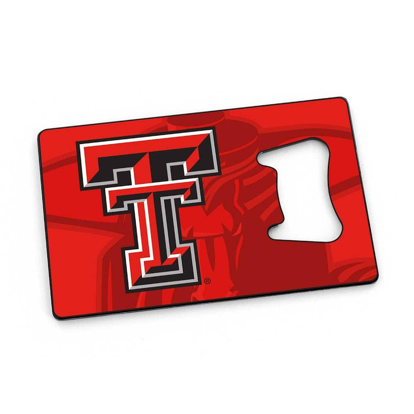 NCAA Texas Tech Red Raiders Credit Card Bottle Opener Magnet