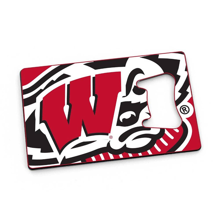 NCAA Wisconsin Badgers Credit Card Bottle Opener Magnet