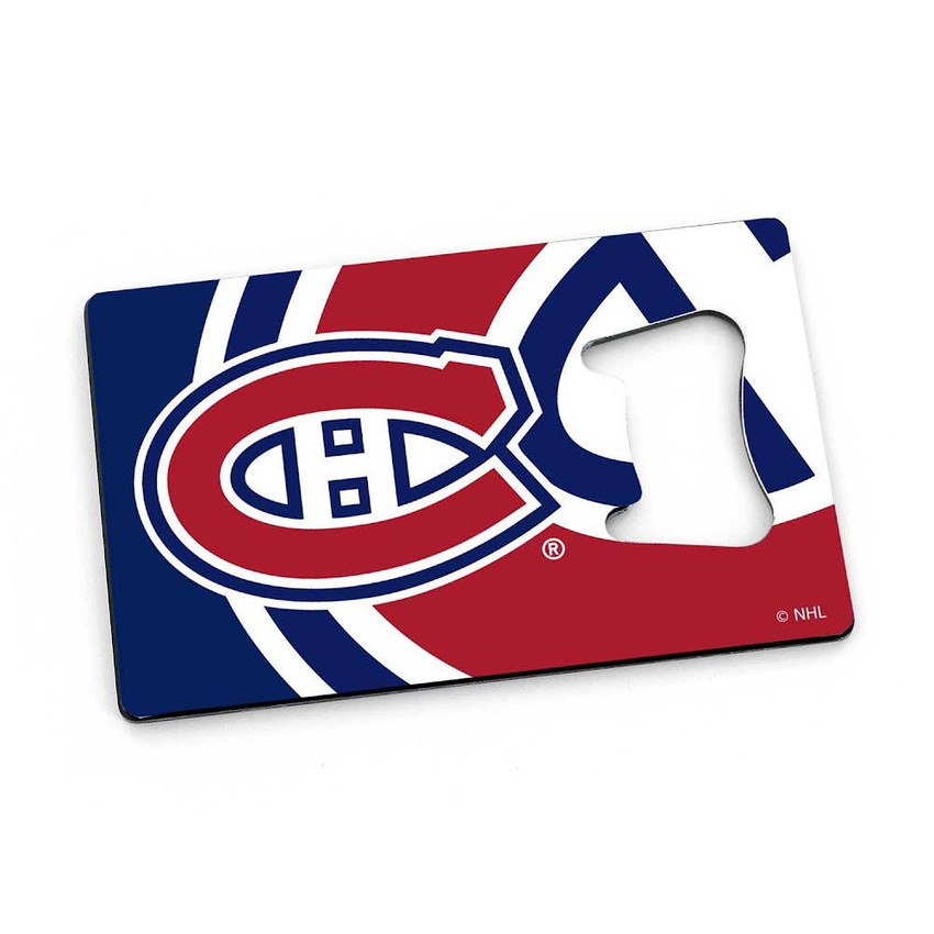 NHL Montreal Canadiens Credit Card Bottle Opener Magnet