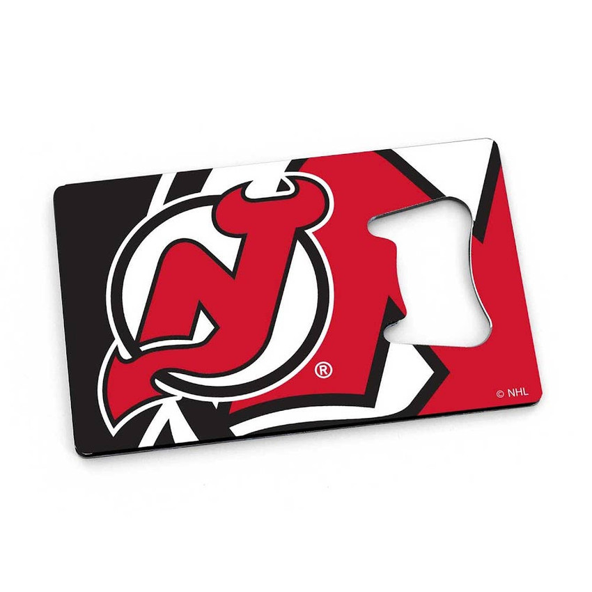 NHL New Jersey Devils Credit Card Bottle Opener Magnet