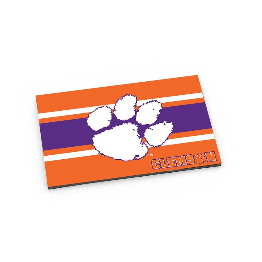 NCAA Clemson Tigers Striped Magnet