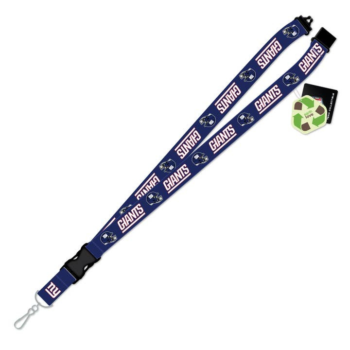 New York Giants Team Logo Lanyard Keychain ID Holder NFL Fan Accessory