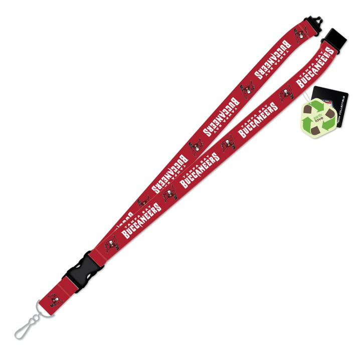 Tampa Bay Buccaneers Team Logo Lanyard Keychain ID Holder NFL Fan Accessory