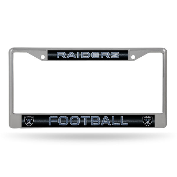 Las Vegas Raiders Bling Chrome License Plate Frame