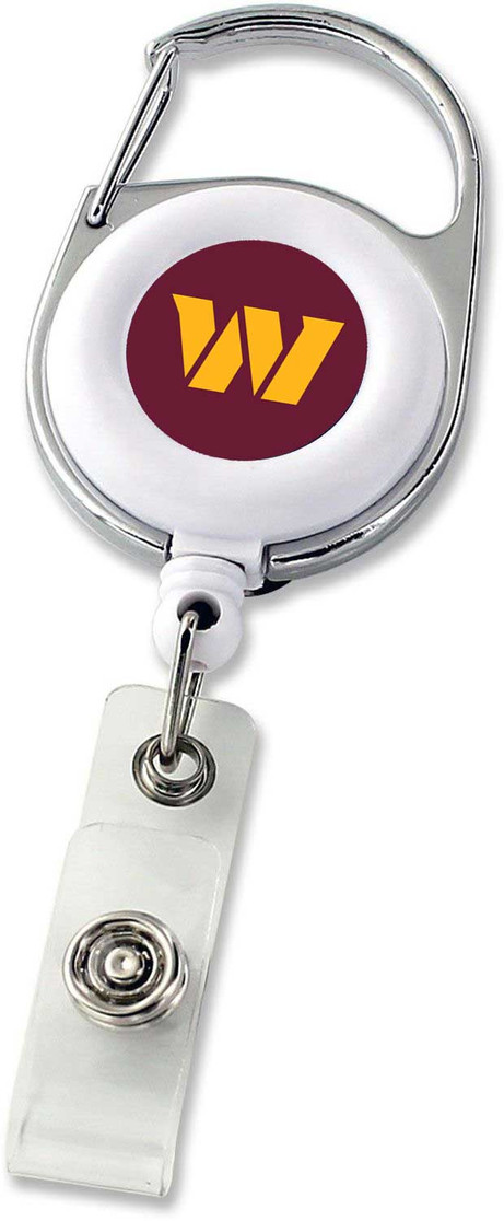 NFL Washington Commanders Deluxe Clip Badge Reel