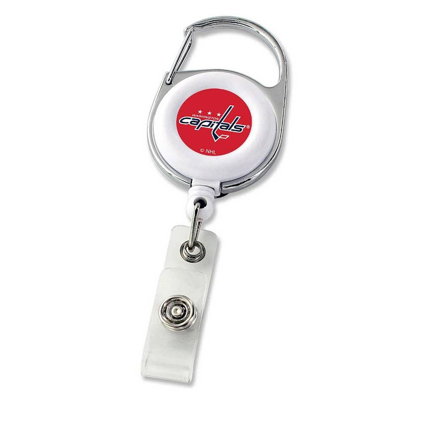 NHL Washington Capitals Deluxe Clip Badge Reel