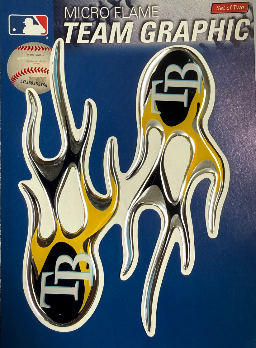 Tampa Bay Rays Micro Flame Auto Emblem